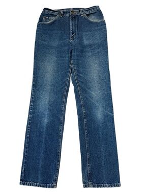 Vintage 90s Lee Straight Leg Jeans 30x33 100% Cotton Medium Wash